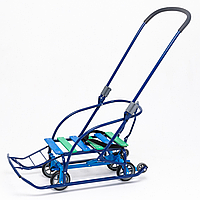 Санки-трансформер дитячі з колесами Мрія LUX 2026 колір: синій