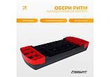 Степ-платформа 2-рівнева EasyFit EF-0540 Step-B, 68×28 см, висота 10–15 см, чорно-червона — для фітнесу та аеробіки, фото 2