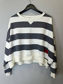 Жіночий світшот у смужку oversize KAPTSOVA MKKS9007-2