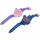 Дитячі годинники-рації Walkie Talkie 2 шт — синій і рожевий, акумуляторні, з компасом, фото 2