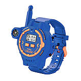Дитячі годинники-рації Walkie Talkie 2 шт — синій і рожевий, акумуляторні, з компасом, фото 6