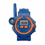 Дитячі годинники-рації Walkie Talkie 2 шт — синій і рожевий, акумуляторні, з компасом, фото 7