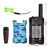 Дитячі рації Aikmi Kids Walkie Talkie 2 шт — синій камуфляж, дальність до 6 км, фото 6