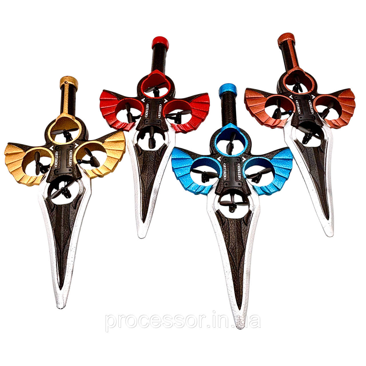 Бронзовий радіокерований літаючий меч Flying Sword RC 2025 — дрон-планер з трюками на 360°, фото 1