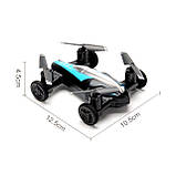 Радіокерований дрон-машинка JJRC 2-в-1 синій — літаючий автомобіль 2.4 ГГц для дітей і дорослих, фото 3