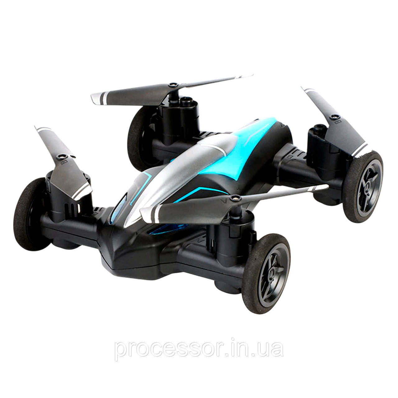 Радіокерований дрон-машинка JJRC 2-в-1 синій — літаючий автомобіль 2.4 ГГц для дітей і дорослих, фото 1