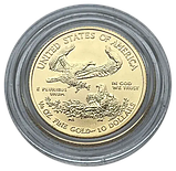 Золота монета 10$ Liberty 2015 «Американський орел» — 1/10 унції чистого золота, інвестиційна та колекційна монета, фото 4