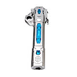 Світловий телескопічний меч BauTech 2-в-1 сріблястий — лазерний меч з підсвіткою, звуком і обертанням, іграшка для ігор та колекці, фото 2