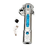 Світловий телескопічний меч BauTech 2-в-1 сріблястий — лазерний меч з підсвіткою, звуком і обертанням, іграшка для ігор та колекці, фото 6