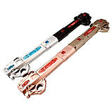 Світловий телескопічний меч BauTech 2-в-1 сріблястий — лазерний меч з підсвіткою, звуком і обертанням, іграшка для ігор та колекці, фото 8