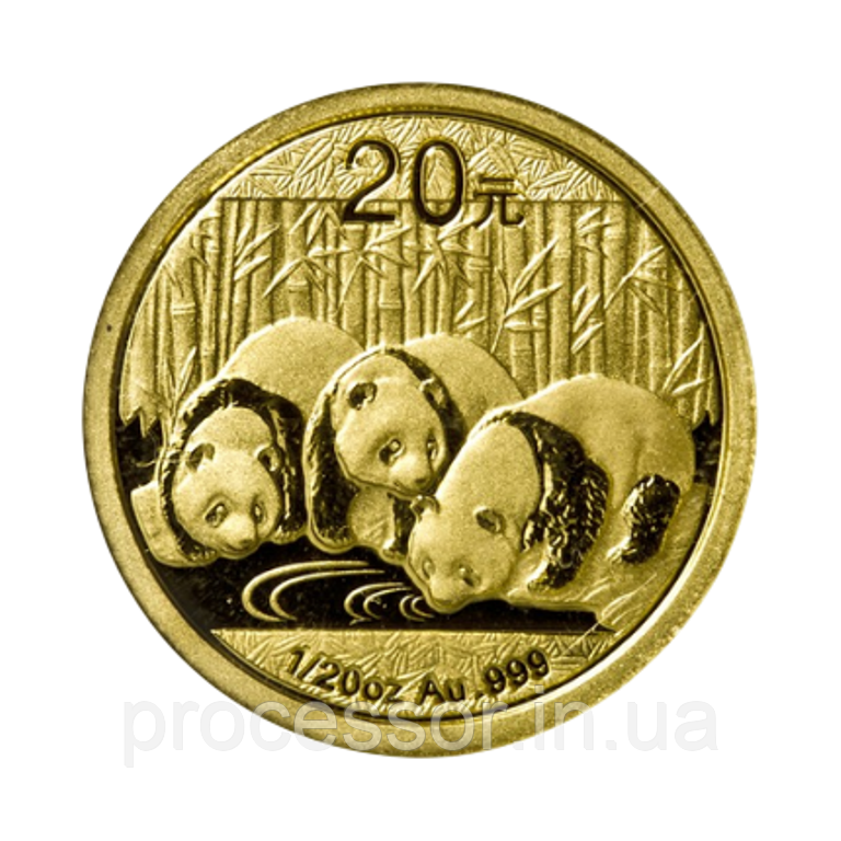 Золота монета 20 юанів 2013 року Chinese Gold Panda із золота Au .999 вага 1,555 г — інвестиційна та колекційна цінність Китаю, фото 1