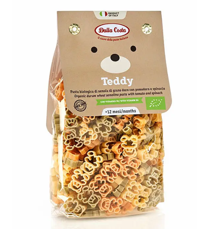 Макарони Teddy tricolor 200 г ТМ DALLA COSTA BIO, фото 1