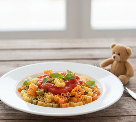 Макарони Teddy tricolor 200 г ТМ DALLA COSTA BIO, фото 2