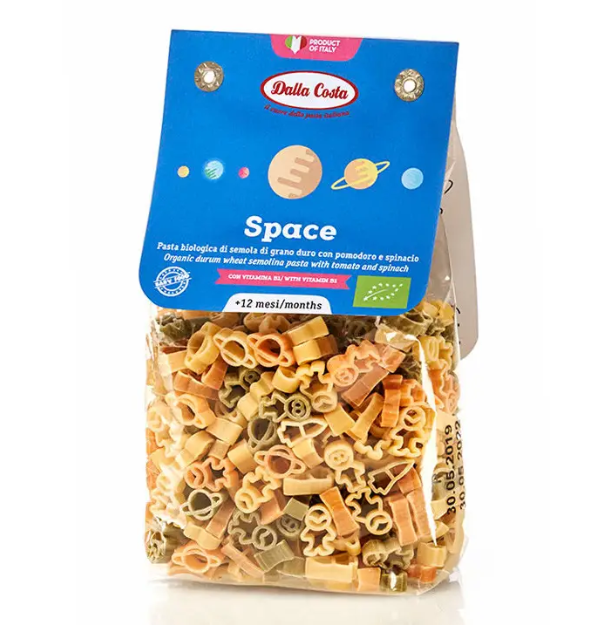 Макарони Space tricolor 200 г ТМ DALLA COSTA BIO