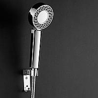 Лійка для душу двостороння з відсіком для шампуню Сріблястий