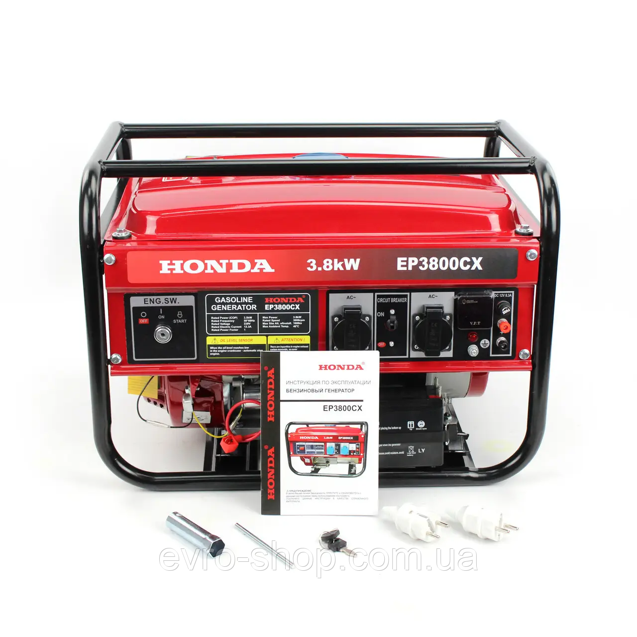 Генератор газ/бензин з електростартером HONDA EP3800CX (3,8 КВТ) 4-тактний генератор Хонда, фото 1