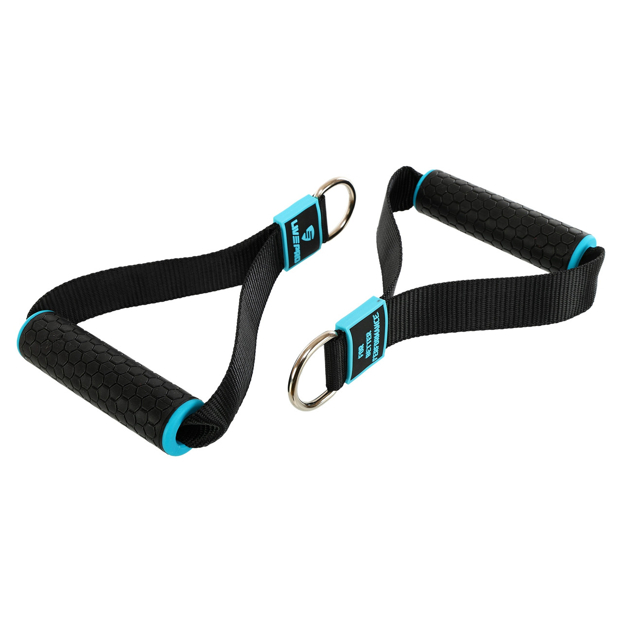 Ручки для еспандерів гумок і тренажерів STRAP HANDLE PRO LiveUp 2 шт. чорний LP8192J, фото 1