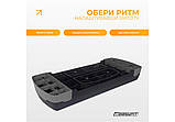 Степ-платформа 2-рівнева EasyFit EF-0540-GY Step-B, 68×28 см, висота 10–15 см, чорно-сіра — для фітнесу та аеробіки, фото 2