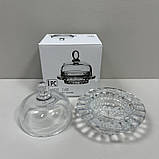 Лимонниця з кришкою скляна 12,5х12,5х12 см Crystal Lime BMTG336/7026, фото 3