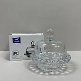 Лимонниця з кришкою скляна 12,5х12,5х12 см Crystal Lime BMTG336/7026, фото 4