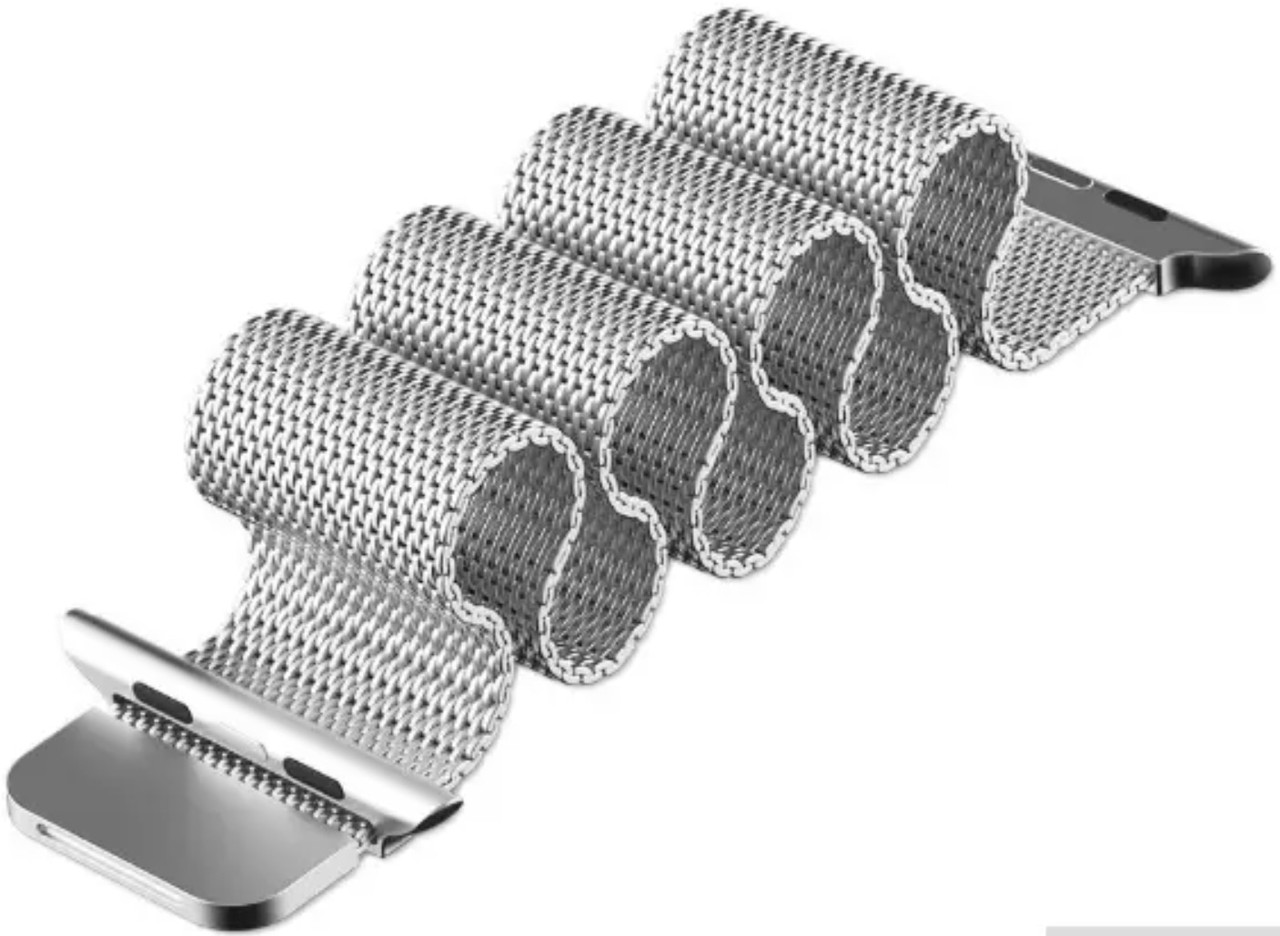 Міланський сітчастий ремінець Primo для Apple Watch 42mm / 44mm / 45mm - Silver, фото 1