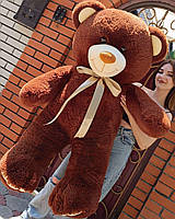 М'яка плюшева іграшка ведмідь 150 см коричневий
