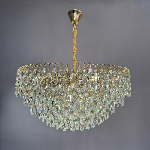 Кришталева люстра для вітальні діаметром 80 см 89018-800 FG, фото 1