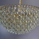 Кришталева люстра для вітальні діаметром 80 см 89018-800 FG, фото 4