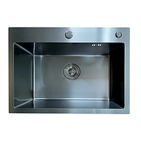 Мойка Mixxus MH5843 Micro Decor Black (3.0/0.8) из нерж. стали (цвет черный) (MI8219)