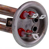 Тен фланцевий для бойлера Thermex 2000W (мідний) фланець 63mm, 2 трубки під датчик (під анод M6), фото 4