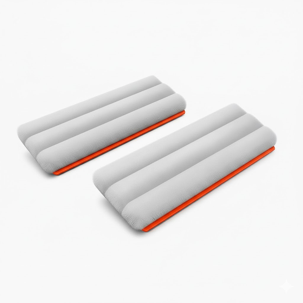 Комплект запасок (2 шт.) на швабру з плоским відром (BD-130fb-fibra), фото 1