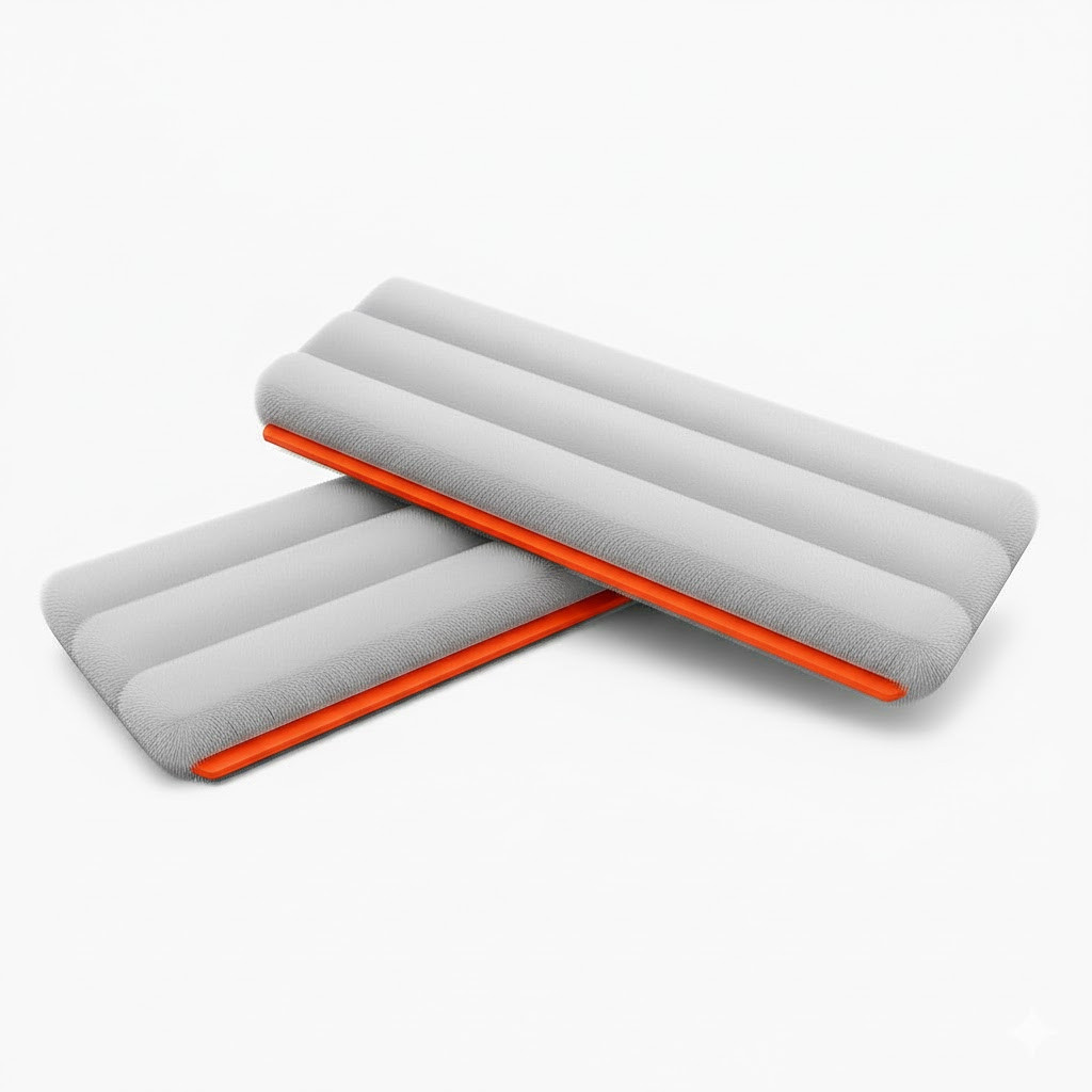 Комплект запасок з мікрофібри (2 шт) на швабру зі стандартним відром (BD-132sb-fibra), фото 1