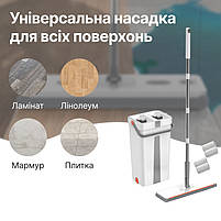 Комплект запасок з мікрофібри (2 шт) на швабру зі стандартним відром (BD-132sb-fibra), фото 3