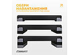 Степ-платформа 3-рівнева EasyFit EF-0541 Step-B, 78×29 см, висота 10+5+5 см, чорна з сірою — для фітнесу, аеробіки й тренувань, фото 2
