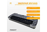 Степ-платформа 3-рівнева EasyFit EF-0541 Step-B, 78×29 см, висота 10+5+5 см, чорна з сірою — для фітнесу, аеробіки й тренувань, фото 6