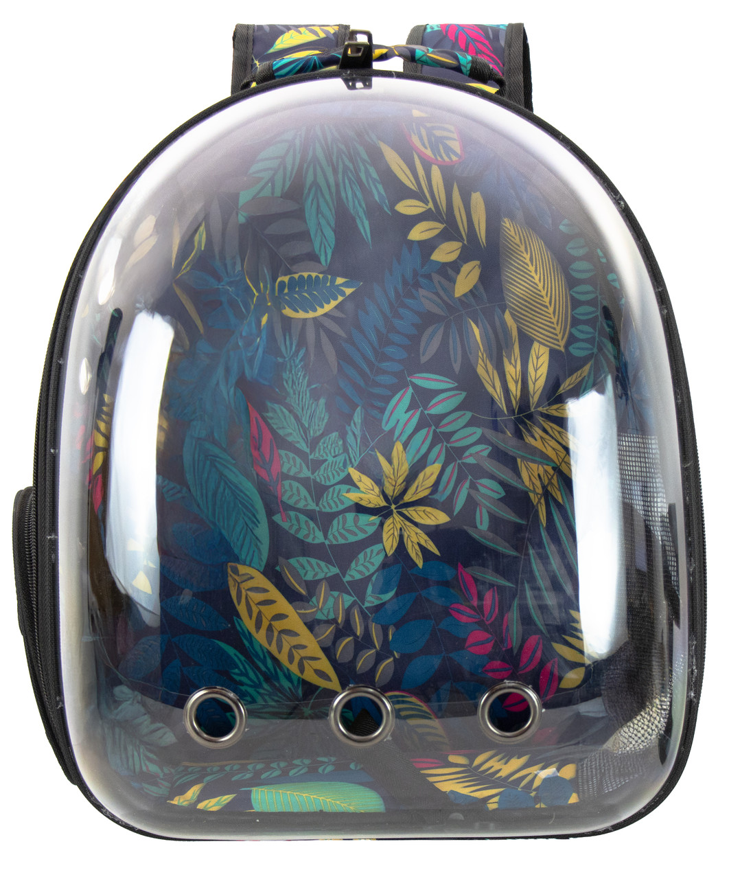 Прозорий рюкзак для перенесення тварин CosmoPet CP-07 для котів і собак Blue