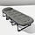 Розкладне крісло шезлонг| Сірий | навантаження до 150 кг | з матрасом, подушкою, регульованим сонцезахисним козирком | WCG FB-S25, фото 6