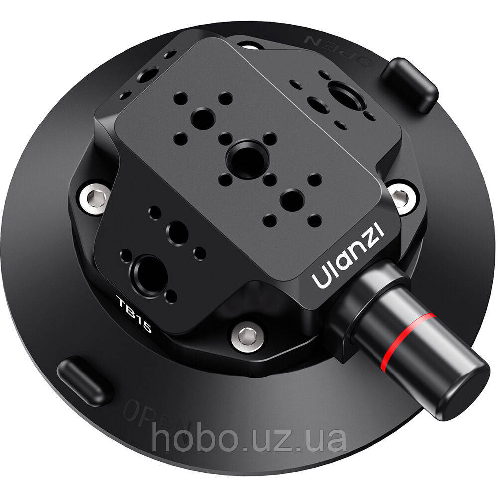 Присоска для камери Ulanzi TB15 SC — вакуумна фіксація з насосом, навантаження до 3 кг, кріплення ARRI