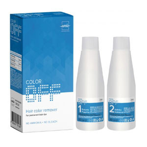 Деколорант для видалення кольору стійкої фарби для волосся UNIC Color Off Hair Color Remover 2*110 мл 2*110 мл, фото 1