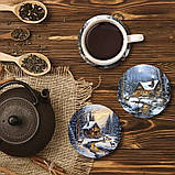 Підставка під чашку Зимові хатки 10 см, фото 6