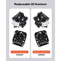 Комплект кріплення двигуна VEVOR, заміна, 2 шт., сумісний з Chevrolet Silverado 1500 5.3L V8 2007-2013 років випуску, замінює OE#