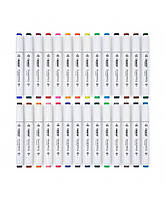 Набір двосторонніх маркерів для скетчингу 30 шт. / Набір фломастерів для малювання / Набір скетч маркерів hd