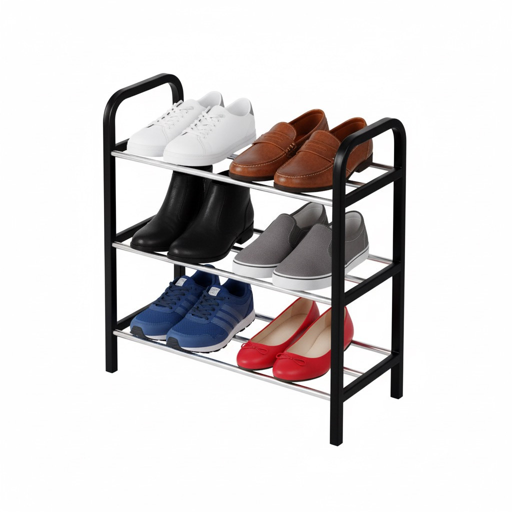 Полиця/стелаж для взуття (3 рівні), фото 1