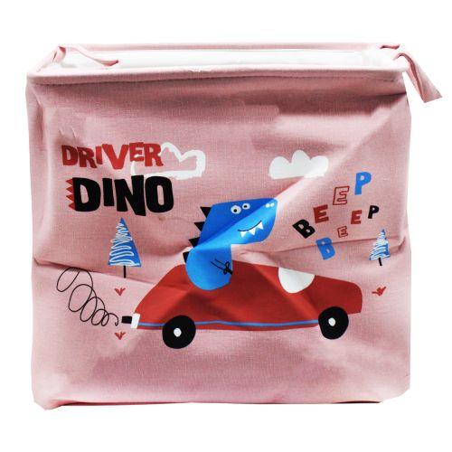 Кошик для іграшок з бавовни рожевий, фото 1