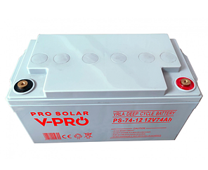 Акумулятор VOLT AGM VRLA DEEP CYCLE 74Ah 12V (6AKXDEEP07), фото 3