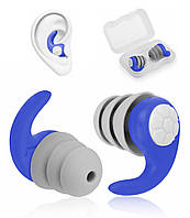 Тришарові ергономічні беруші для сну та захисту від шуму NCB-36 сині