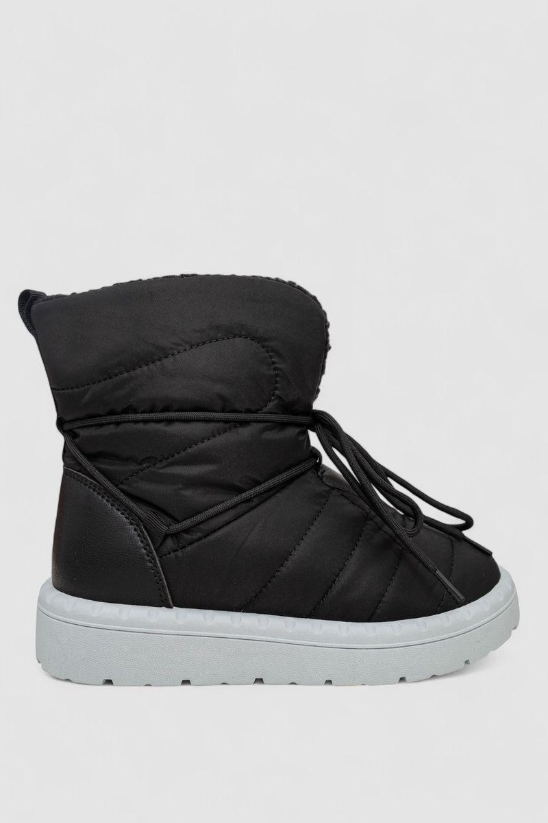 Дутики жіночі зимові на хутрі, колір чорно-сірий, 248RFM500, фото 1