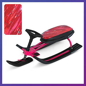 Дитячий снігокат MS 1778-5 з низькою рамою Рожевий