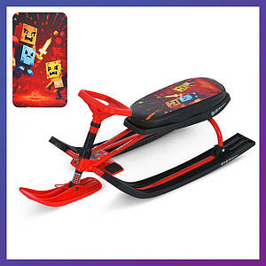 Дитячий снігокат MS 1778-9 з низькою рамою Червоний