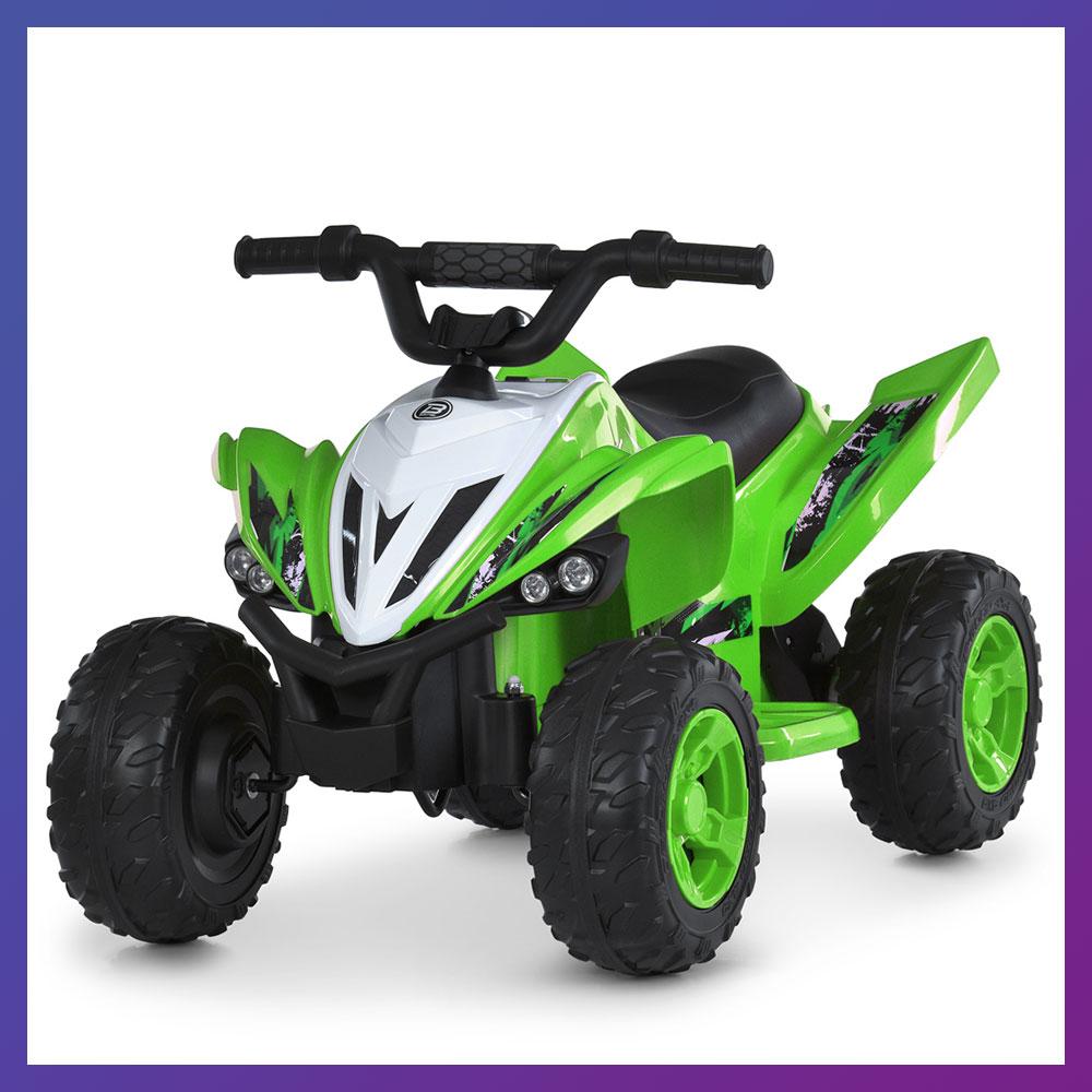 Дитячий електроквадроцикл на акумуляторі Bambi Racer M 6279 для дітей 2-6 років Зелений, фото 1